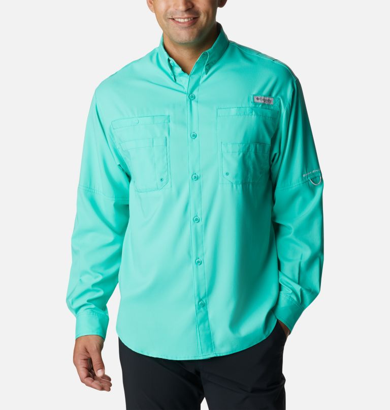 Tamiami II LS Shirt | 363 | XL, Color: Electric Turquoise