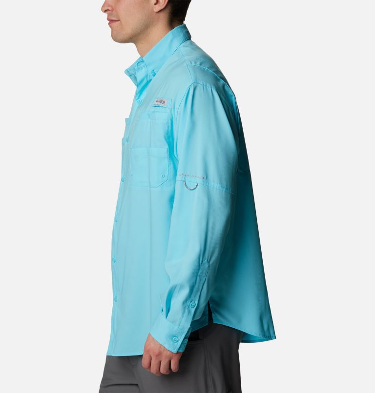Men’s PFG Tamiami II Long Sleeve Shirt, Color: Opal Blue, image 3