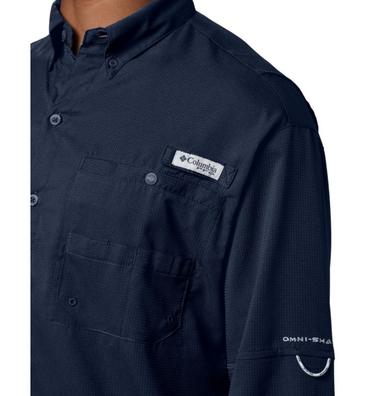 Men’s PFG Tamiami II Long Sleeve Shirt, Color: Collegiate Navy, image 4
