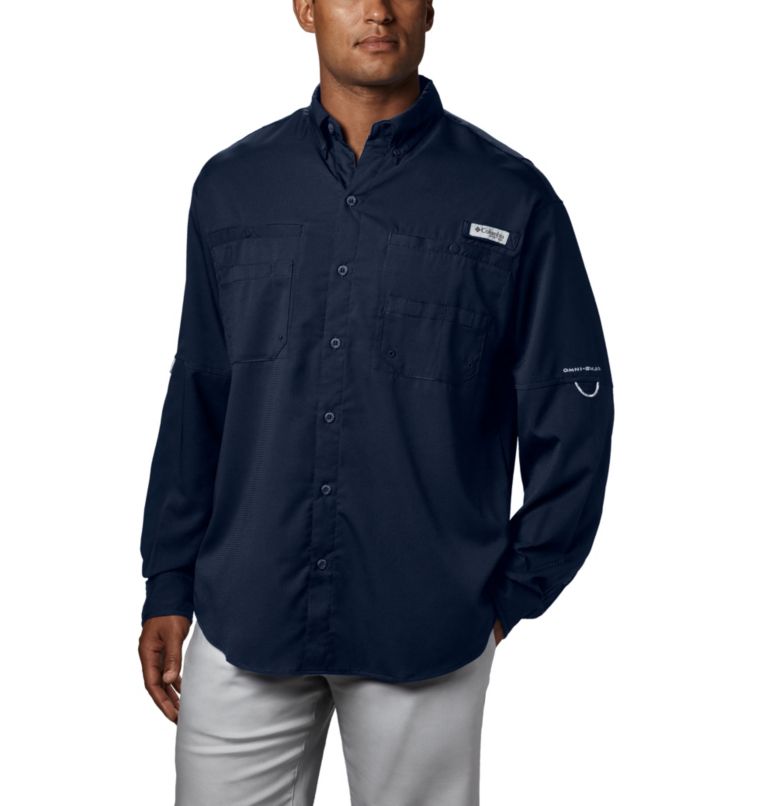 Men’s PFG Tamiami II Long Sleeve Shirt, Color: Collegiate Navy, image 1