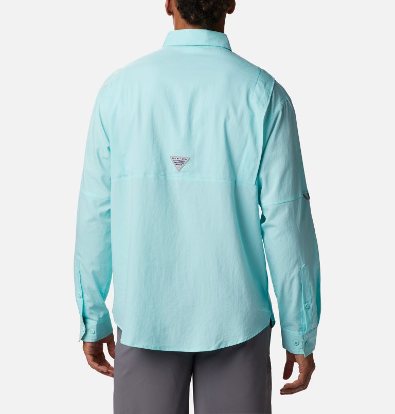 Thumbnail: Men’s PFG Tamiami II Long Sleeve Shirt, Color: Gulf Stream, Realtree Edge, image 2