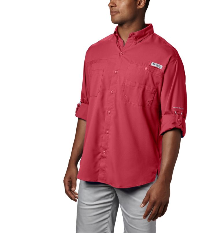 Men’s PFG Tamiami II Long Sleeve Shirt, Color: Sunset Red, image 5