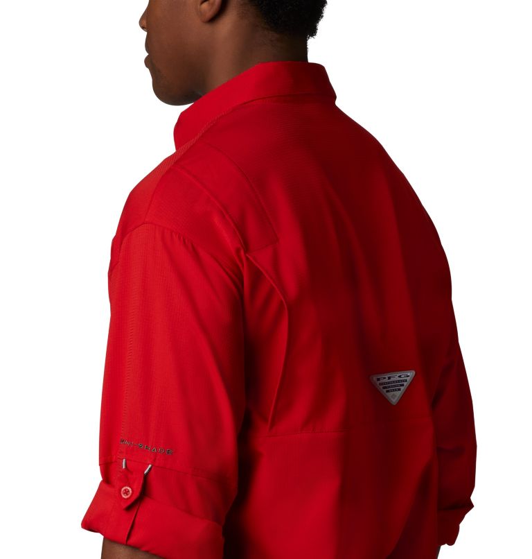 Men’s PFG Tamiami II Long Sleeve Shirt, Color: Red Spark, image 6