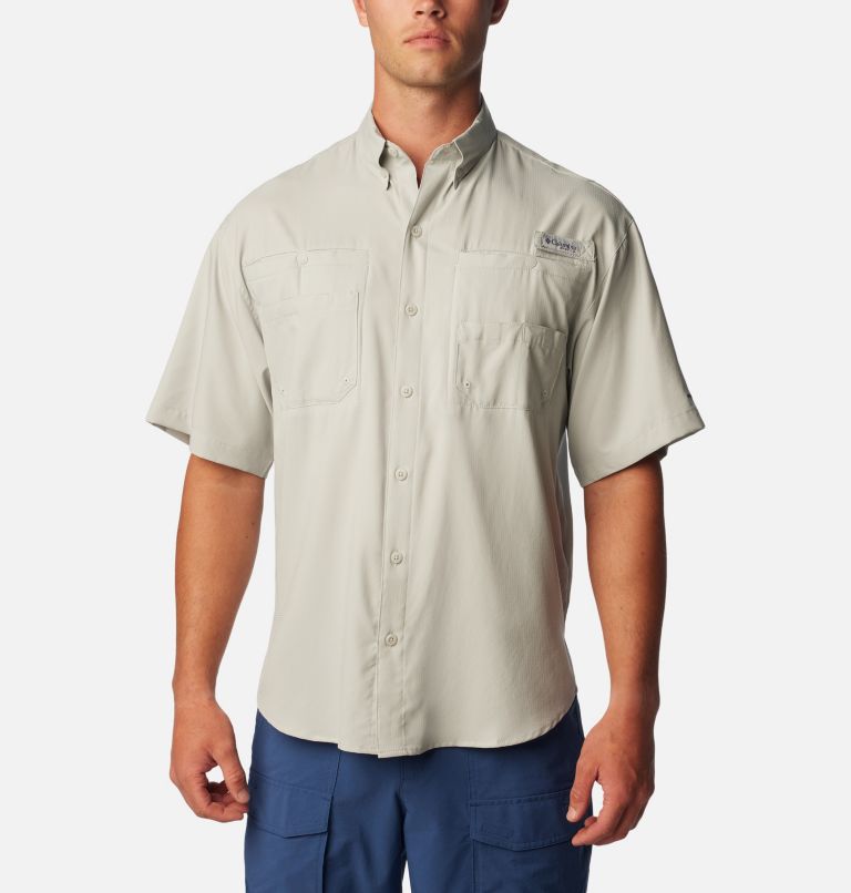 Thumbnail: Men’s PFG Tamiami II Short Sleeve Shirt, Color: Cool Grey, image 1