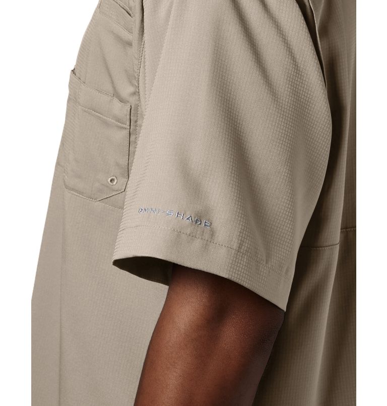 Men’s PFG Tamiami II Short Sleeve Shirt, Color: Fossil, image 4