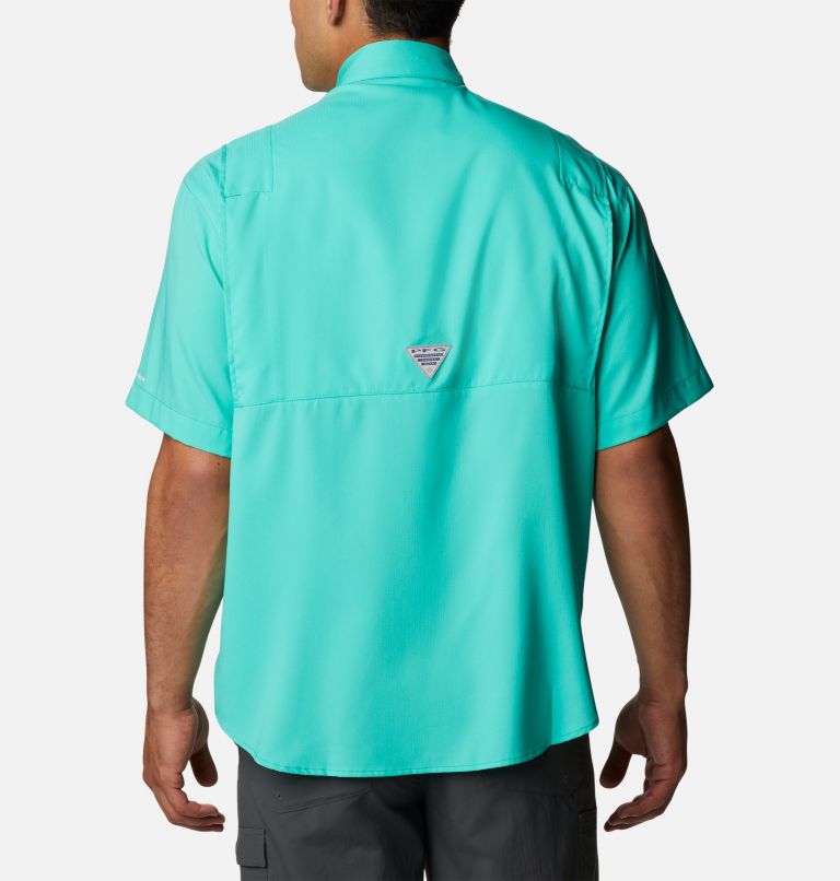 Men’s PFG Tamiami II Short Sleeve Shirt, Color: Electric Turquoise, image 2