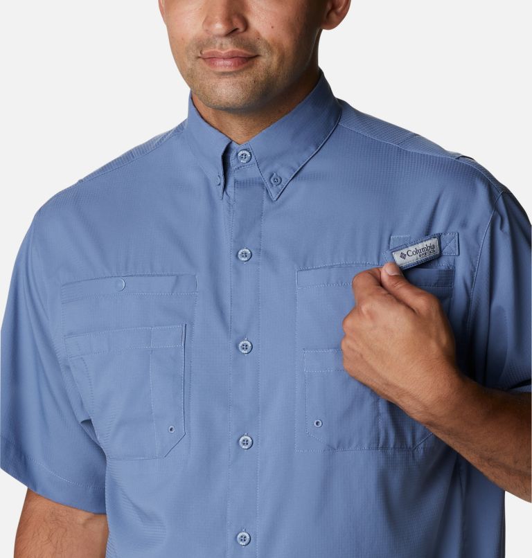 Thumbnail: Men’s PFG Tamiami II Short Sleeve Shirt, Color: Bluestone, image 4