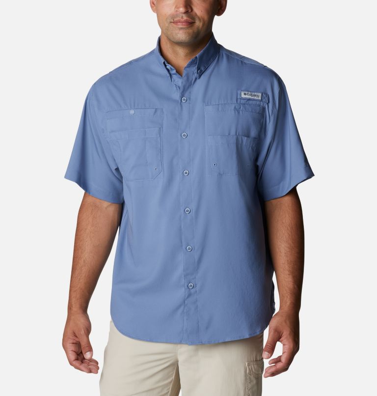 Men’s PFG Tamiami II Short Sleeve Shirt, Color: Bluestone, image 1