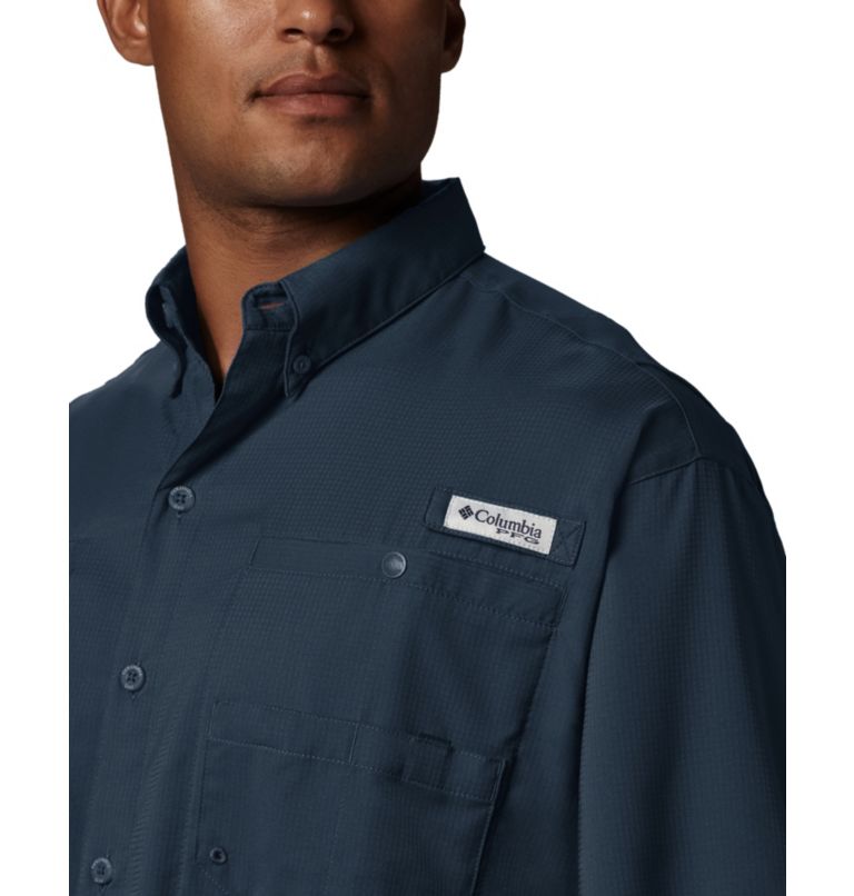 Men’s PFG Tamiami II Short Sleeve Shirt, Color: Collegiate Navy, image 3
