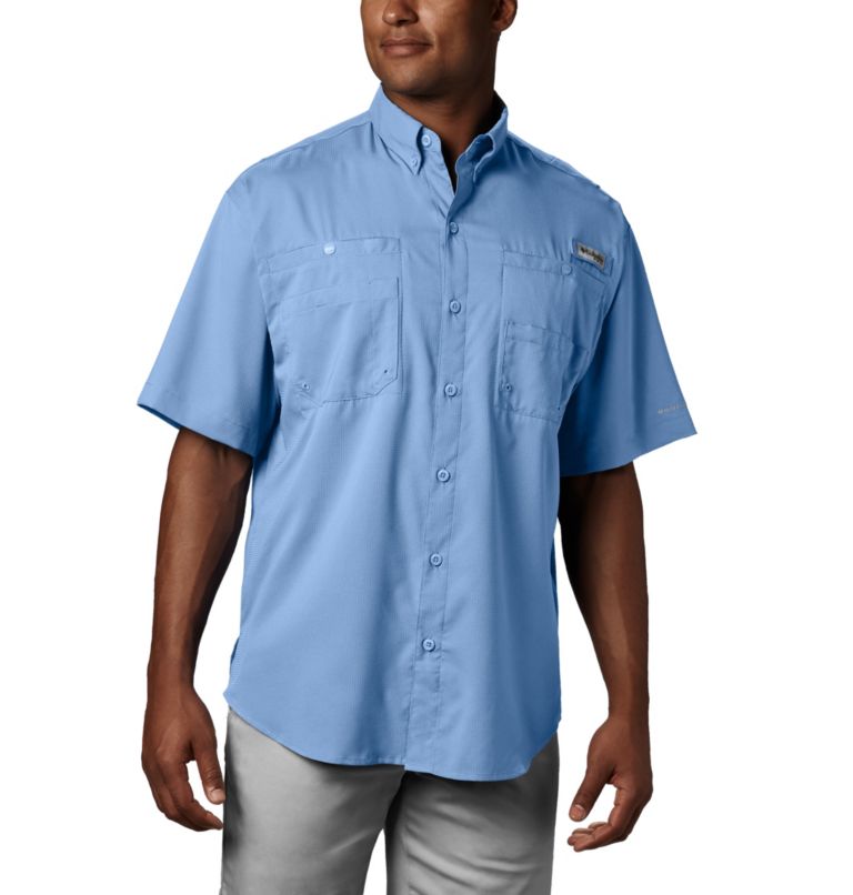 Thumbnail: Men’s PFG Tamiami II Short Sleeve Shirt, Color: Sail, image 1