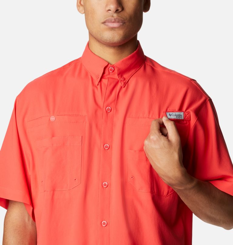 Men’s PFG Tamiami II Short Sleeve Shirt, Color: Red Hibiscus, image 4