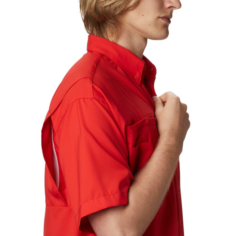 Men’s PFG Tamiami II Short Sleeve Shirt, Color: Red Spark, image 3
