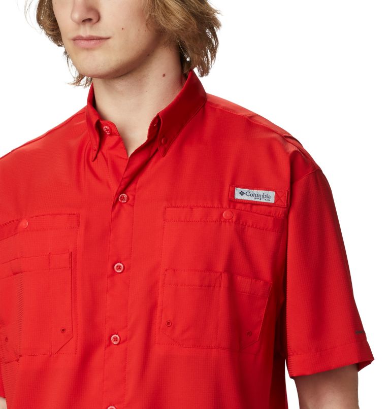 Men’s PFG Tamiami II Short Sleeve Shirt, Color: Red Spark, image 4