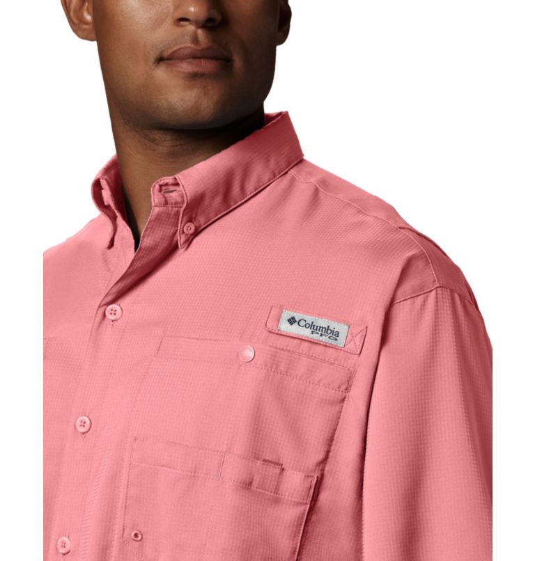 Men’s PFG Tamiami II Short Sleeve Shirt, Color: Sorbet, image 3