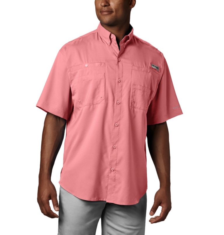Men’s PFG Tamiami II Short Sleeve Shirt, Color: Sorbet, image 1