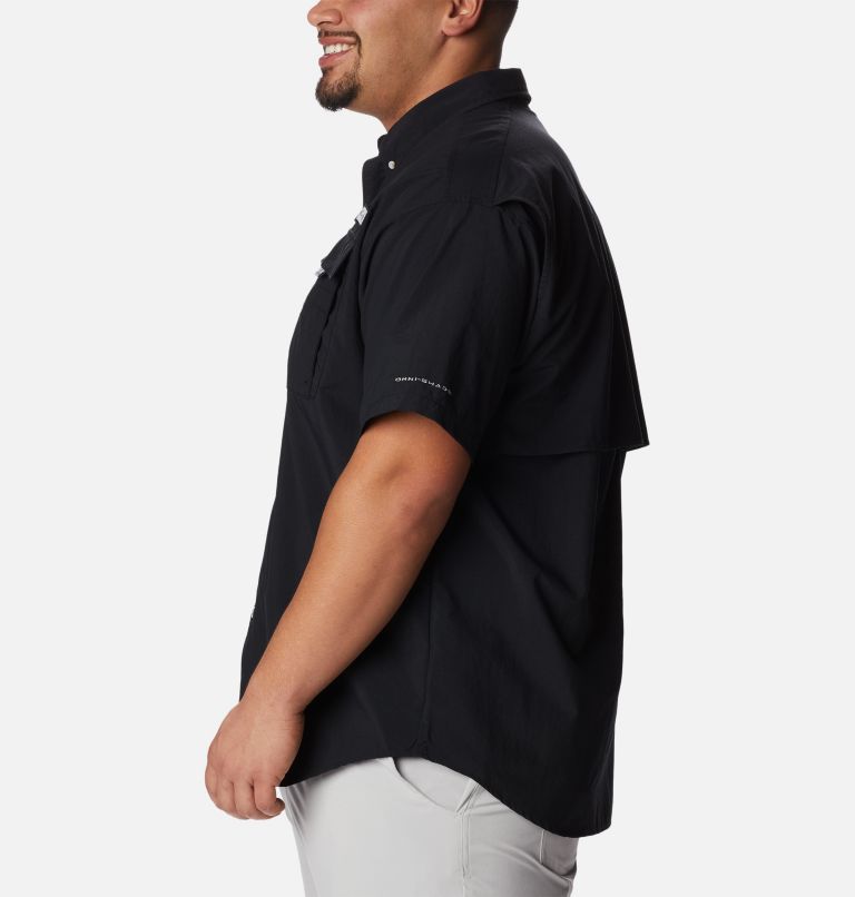 Men’s PFG Bahama II Short Sleeve Shirt - Big, Color: Black, image 3
