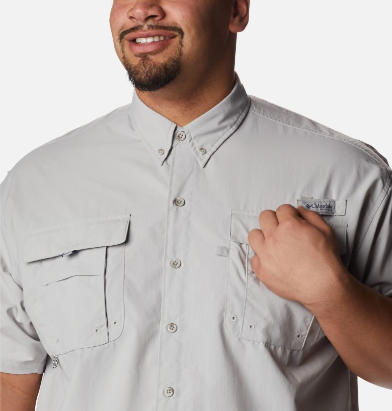 Men’s PFG Bahama II Short Sleeve Shirt - Big, Color: Cool Grey, image 6