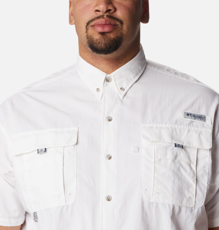Chemise à manches courtes PFG Bahama II pour homme - Grandes tailles, Color: White, image 4