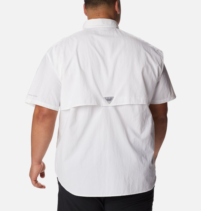 Thumbnail: Men’s PFG Bahama II Short Sleeve Shirt - Big, Color: White, image 2