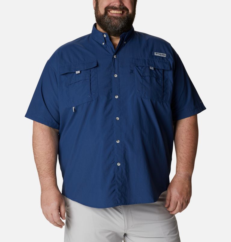 Men’s PFG Bahama II Short Sleeve Shirt - Big, Color: Carbon, image 1