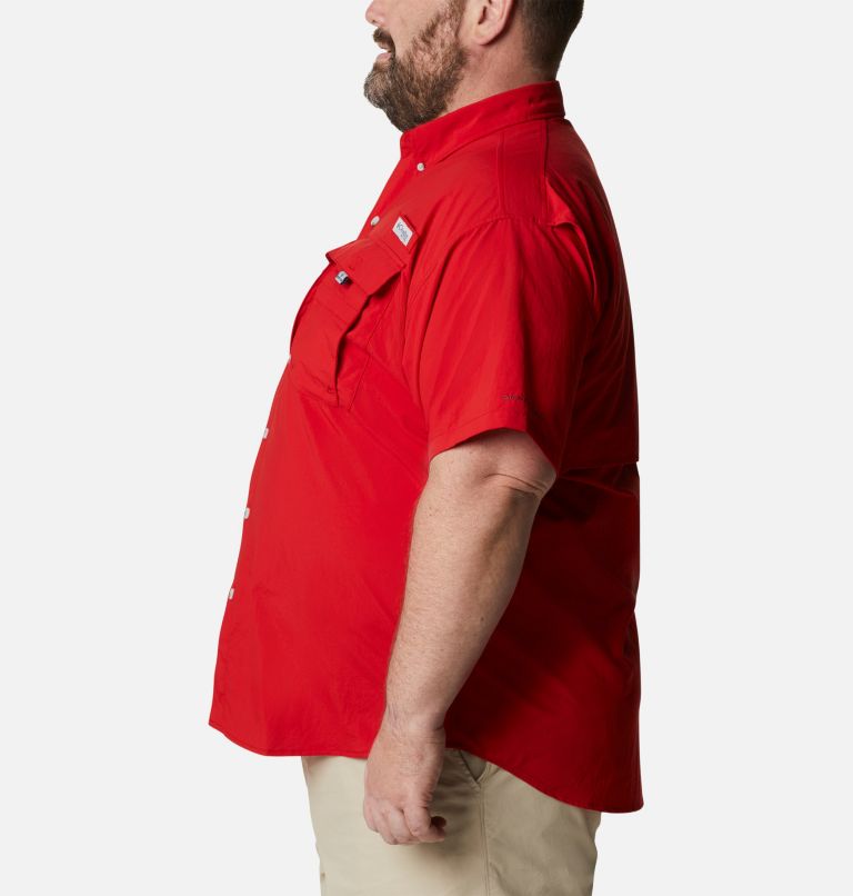Thumbnail: Men’s PFG Bahama II Short Sleeve Shirt - Big, Color: Red Spark, image 3