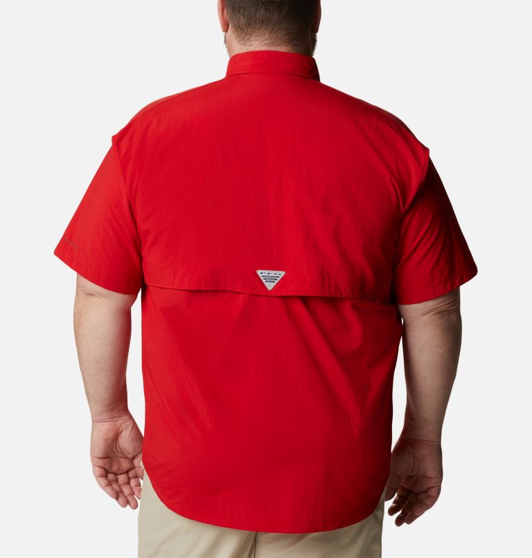 Thumbnail: Men’s PFG Bahama II Short Sleeve Shirt - Big, Color: Red Spark, image 2