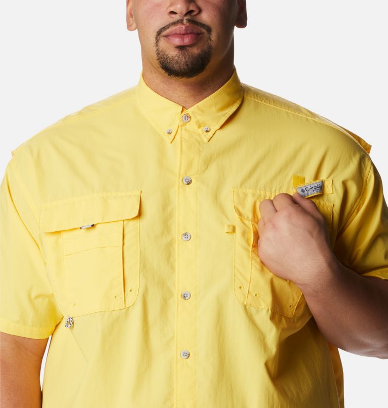 Men’s PFG Bahama II Short Sleeve Shirt - Big, Color: Sun Glow