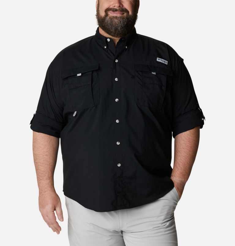 Men’s PFG Bahama II Long Sleeve Shirt - Big, Color: Black, image 6