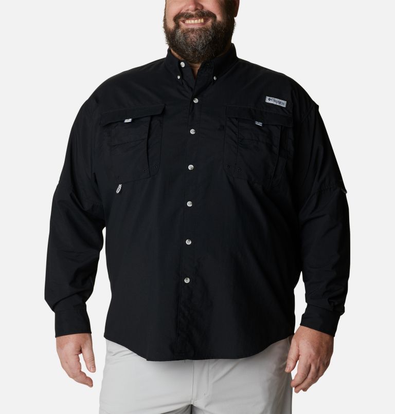 Men’s PFG Bahama II Long Sleeve Shirt - Big, Color: Black, image 1