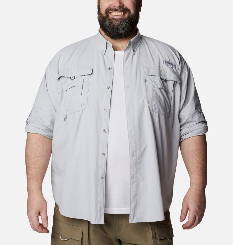 Men’s PFG Bahama II Long Sleeve Shirt - Big, Color: Cool Grey, image 6