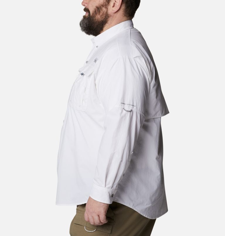 Men’s PFG Bahama II Long Sleeve Shirt - Big, Color: White, image 3