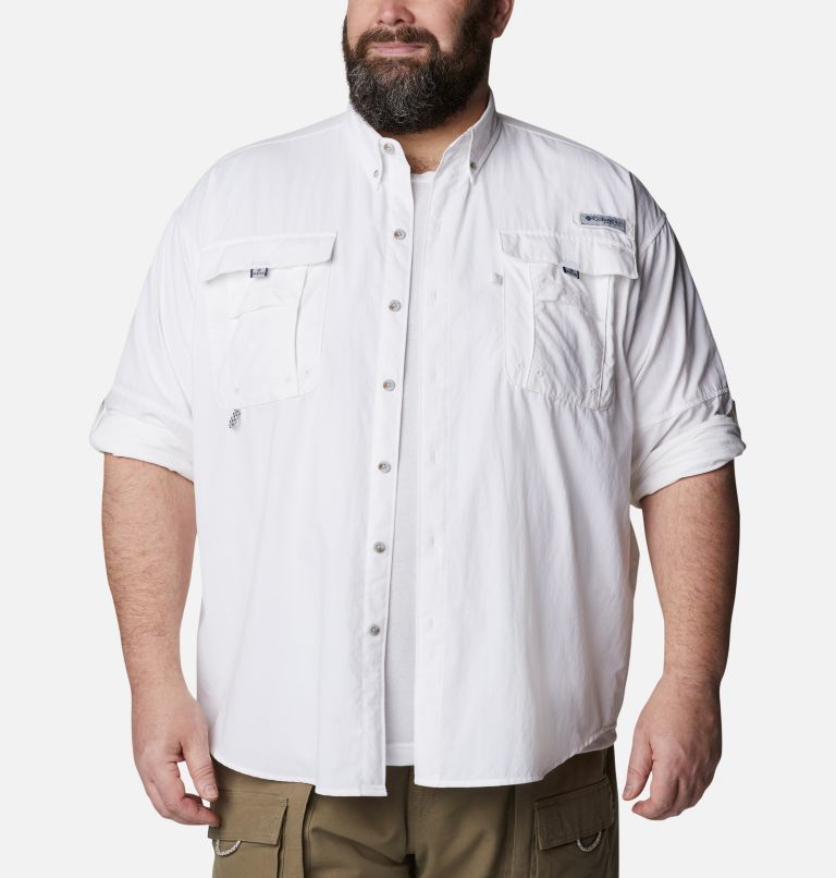 Thumbnail: Men’s PFG Bahama II Long Sleeve Shirt - Big, Color: White, image 6