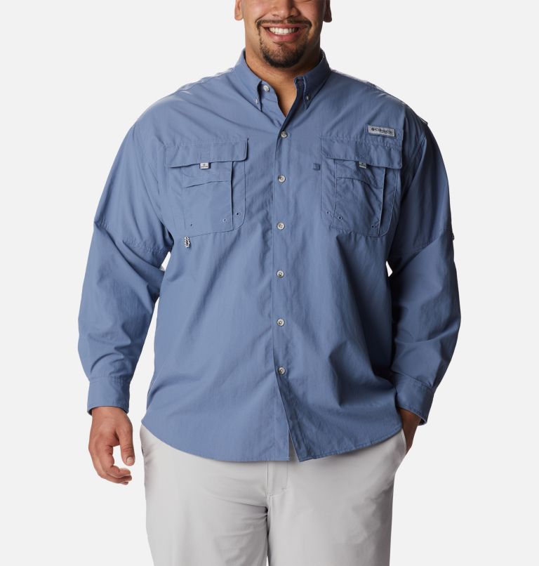 Men’s PFG Bahama II Long Sleeve Shirt - Big, Color: Bluestone, image 1