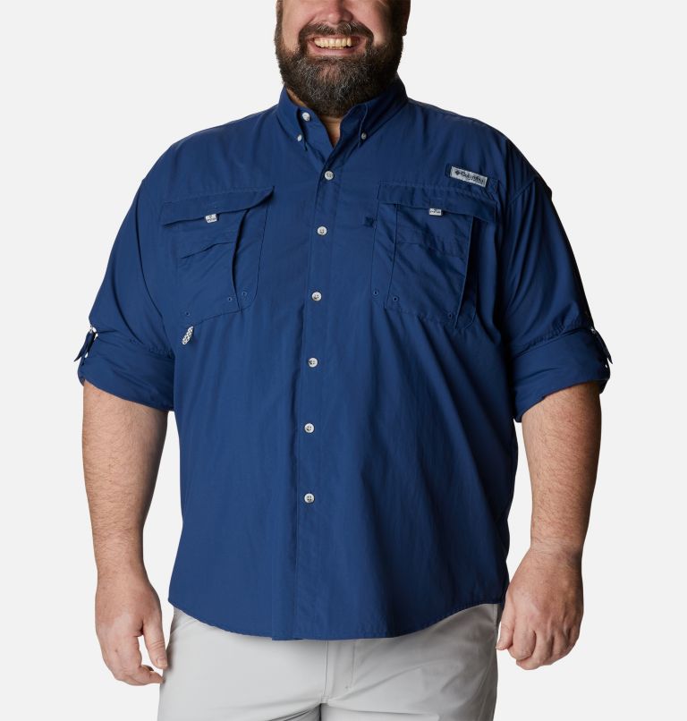 Men’s PFG Bahama II Long Sleeve Shirt - Big, Color: Carbon, image 6