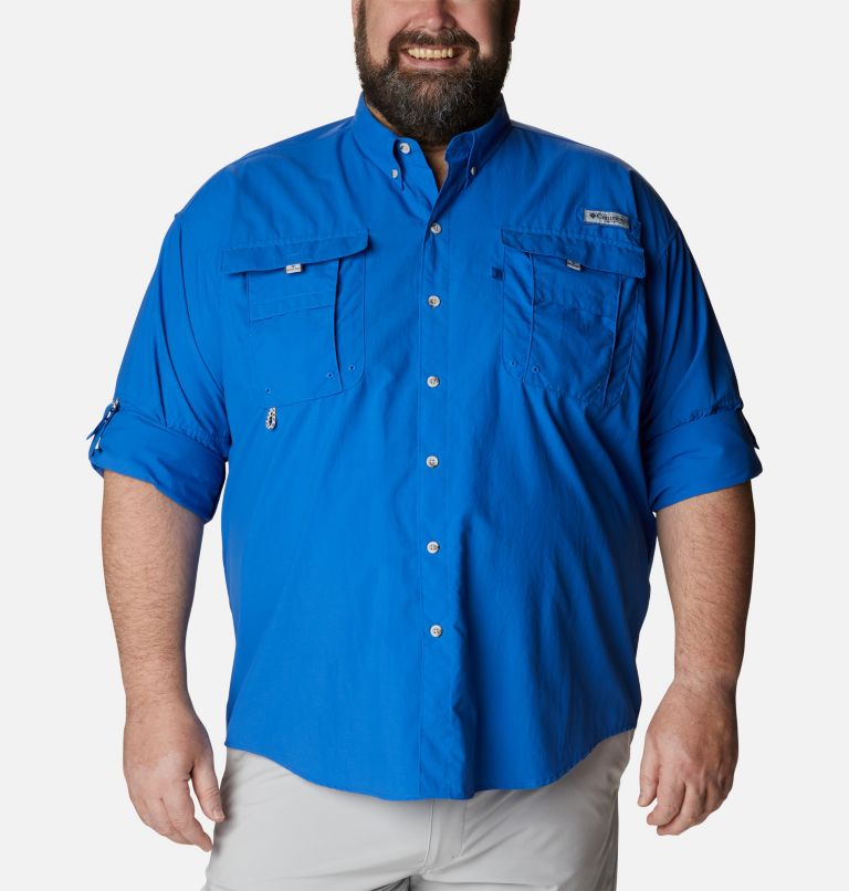 Men’s PFG Bahama II Long Sleeve Shirt - Big, Color: Vivid Blue, image 6