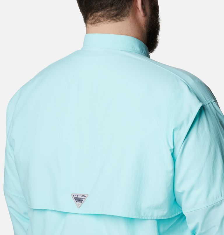 Men’s PFG Bahama II Long Sleeve Shirt - Big, Color: Gulf Stream, image 5