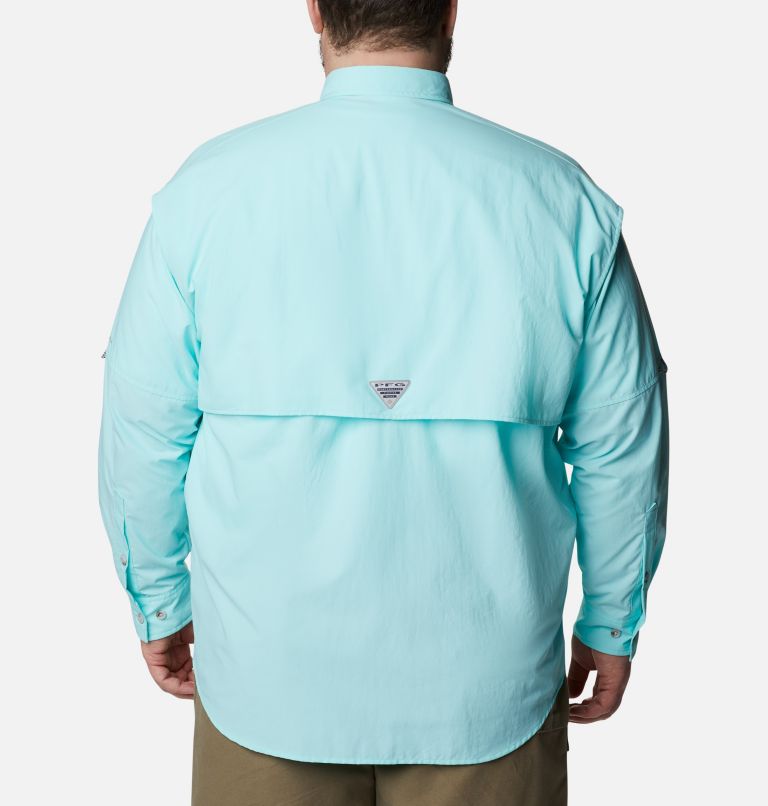 Thumbnail: Men’s PFG Bahama II Long Sleeve Shirt - Big, Color: Gulf Stream, image 2
