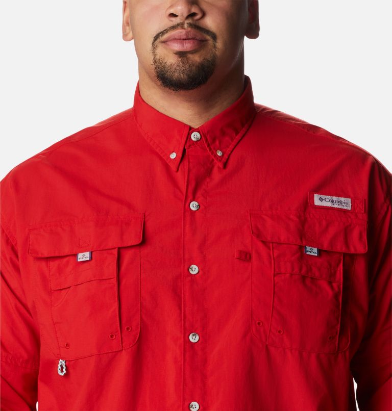 Men’s PFG Bahama II Long Sleeve Shirt - Big, Color: Red Spark, image 4