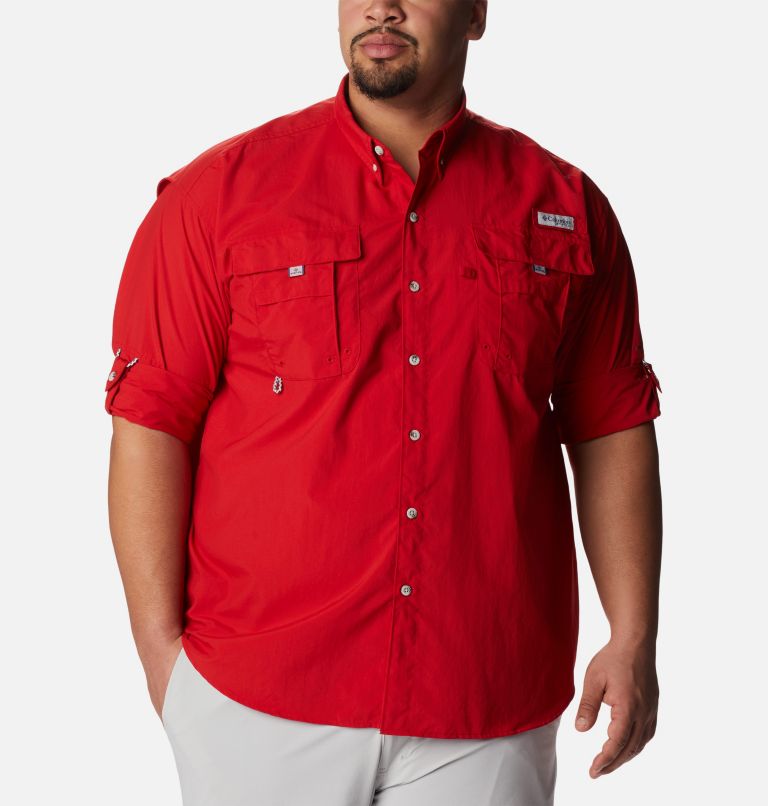 Men’s PFG Bahama II Long Sleeve Shirt - Big, Color: Red Spark, image 7