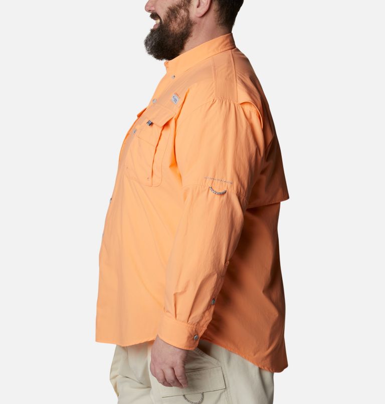 Men’s PFG Bahama II Long Sleeve Shirt - Big, Color: Bright Nectar, image 3