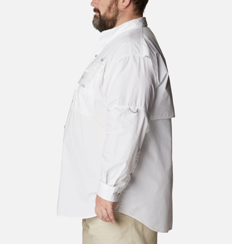Men’s PFG Bonehead Long Sleeve Shirt - Big, Color: White, image 3
