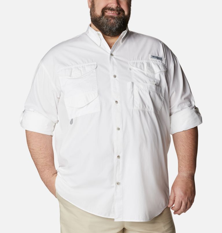 Thumbnail: Men’s PFG Bonehead Long Sleeve Shirt - Big, Color: White, image 6