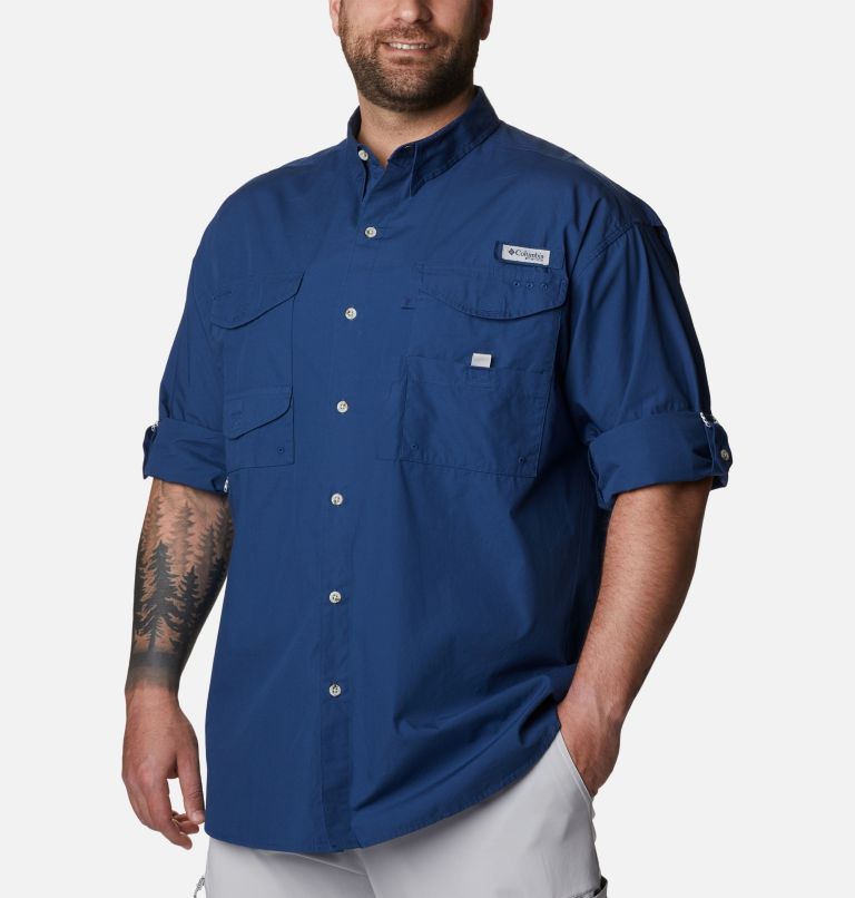 Men’s PFG Bonehead Long Sleeve Shirt - Big, Color: Carbon