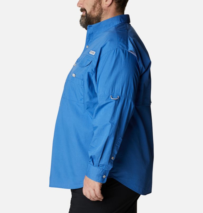Thumbnail: Men’s PFG Bonehead Long Sleeve Shirt - Big, Color: Vivid Blue, image 3