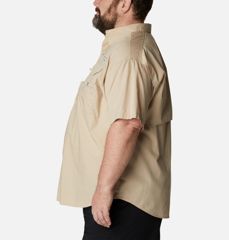 Thumbnail: Men’s PFG Bonehead Short Sleeve Shirt - Big, Color: Fossil, image 3
