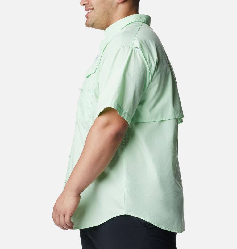 Thumbnail: Men’s PFG Bonehead Short Sleeve Shirt - Big, Color: Key West, image 3