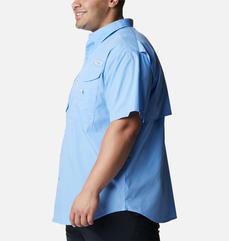 Thumbnail: Men’s PFG Bonehead Short Sleeve Shirt - Big, Color: White Cap, image 3
