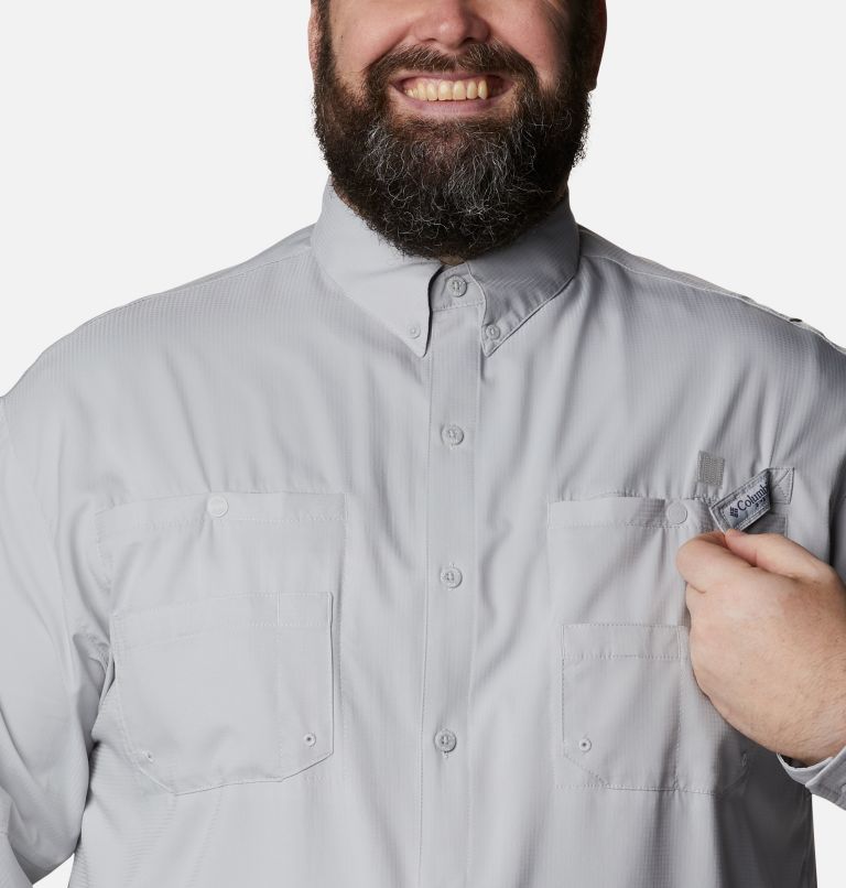 Men’s PFG Tamiami II Long Sleeve Shirt - Big, Color: Cool Grey, image 4