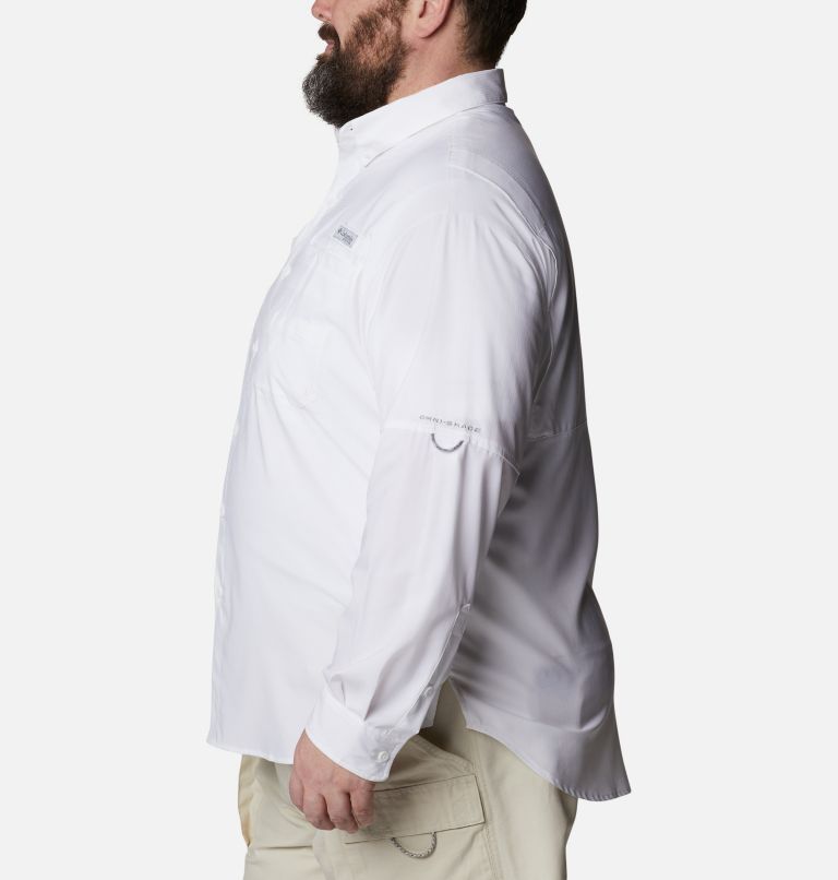 Thumbnail: Men’s PFG Tamiami II Long Sleeve Shirt - Big, Color: White, image 3