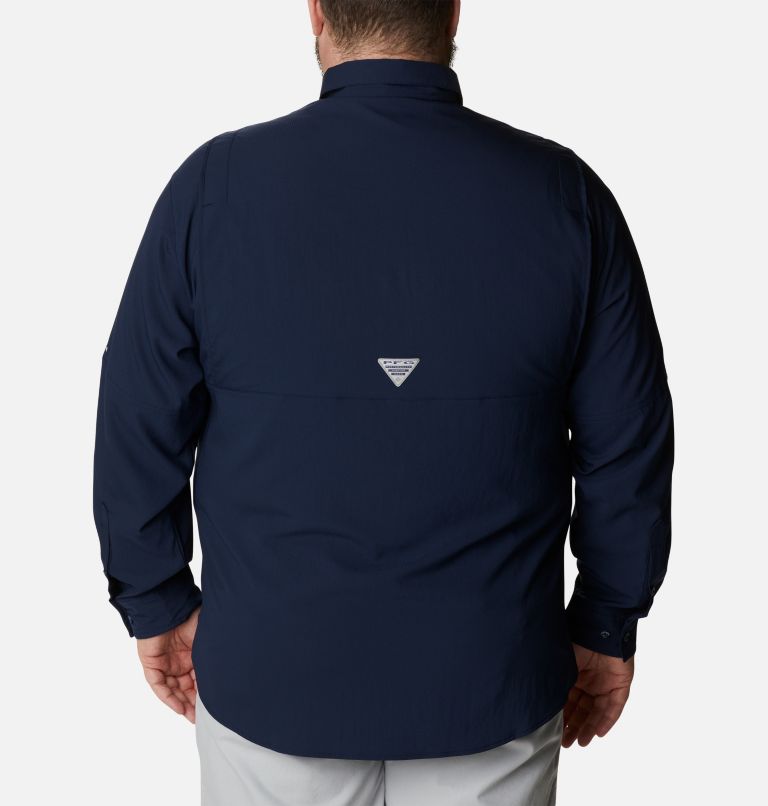 Thumbnail: Men’s PFG Tamiami II Long Sleeve Shirt - Big, Color: Collegiate Navy, image 2